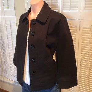 Talbots black denim jacket